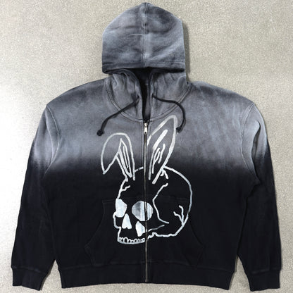 Skull Waffle Zip